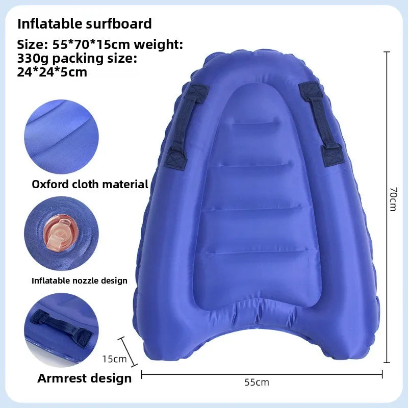 Inflatable Surfboard Portable Bodyboard Adult Light Kick Board Surfing Water Skiing Board Water Learning Swimming Board