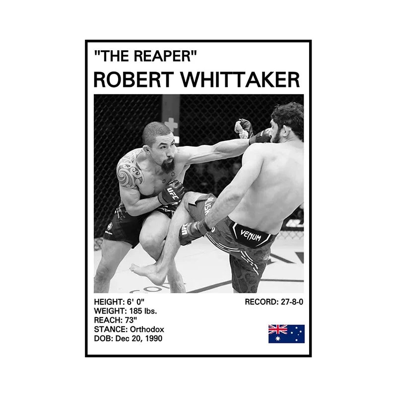 no frame Black and White Boxing Legends Canvas Poster Boxing Inspirational Canvas Painting Print Wall Art for Gym Bedroom Home