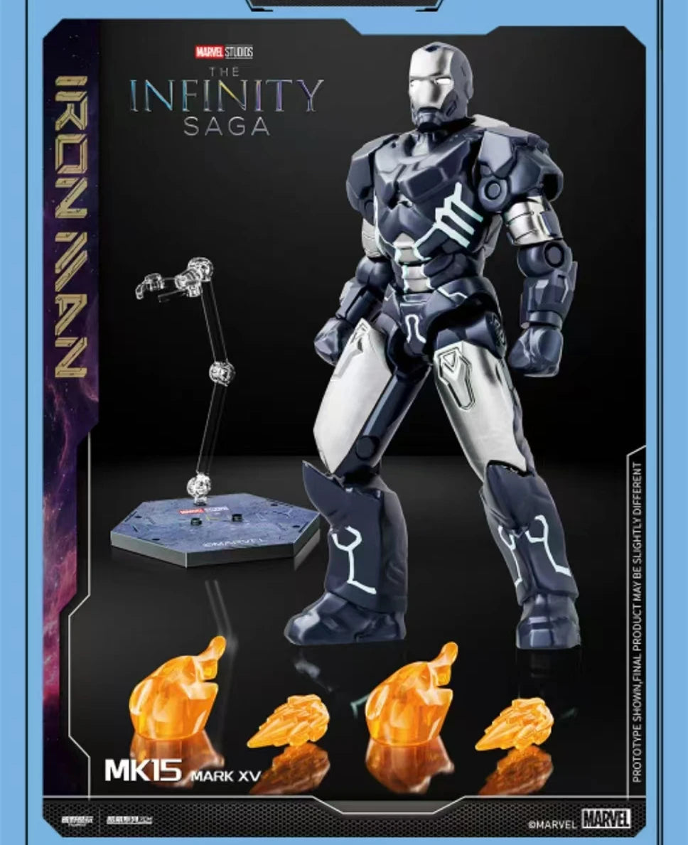 Original Iron Man Blind Box MK14 MK15 MK16 MK17 MK18 MK19 MK20 MK21 MK22 MK23 MK24 Action Figure Assembled DIY Toys Model Gift