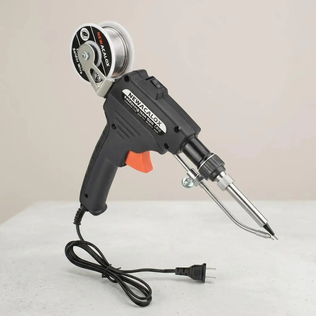 Automatic Soldering Gun 60W Handheld Soldering Iron with Internal Heating Welding Tool Kit 110V 220V Dual Voltage Smart Solder Wire Feed Welding Station Iron Stand for Electronic Circuit Board PCB Repair