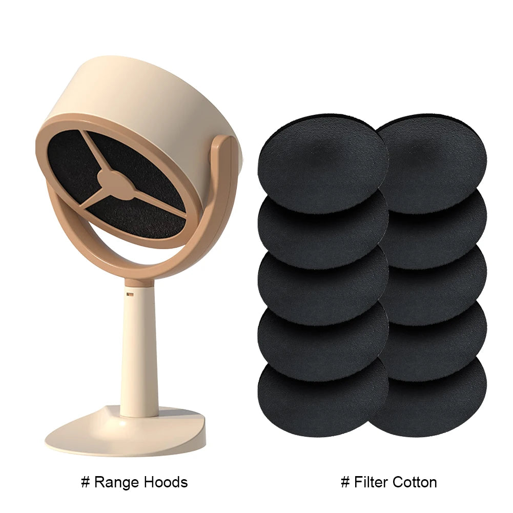 USB Desktop Range Hoods Portable Exhaust Fan Adjustable Angle Small Kitchen Hood Extractor Barbecue Large Suction Cooker Hood