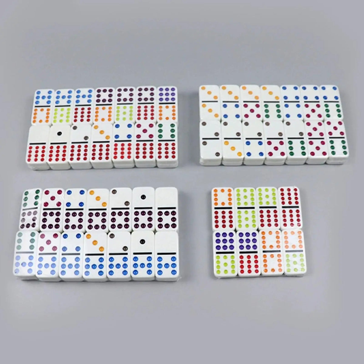 Mexican Train Dominoes Set Educational Toy 91Tiles Toy Night Party Favors Set