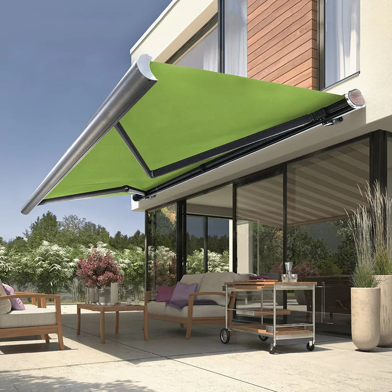 Retractable Awning Electric Awning Motorized Awning Full Cassette Awning Retractable Canopy Outdoor Awning Patio Awning