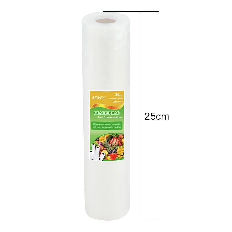 Vacuum Bag Packaging Food Vacuum Sealer Bags for Food Storage Keep Products Fresh Bag 12/17/20/25/28cm*500cm 1 Roll