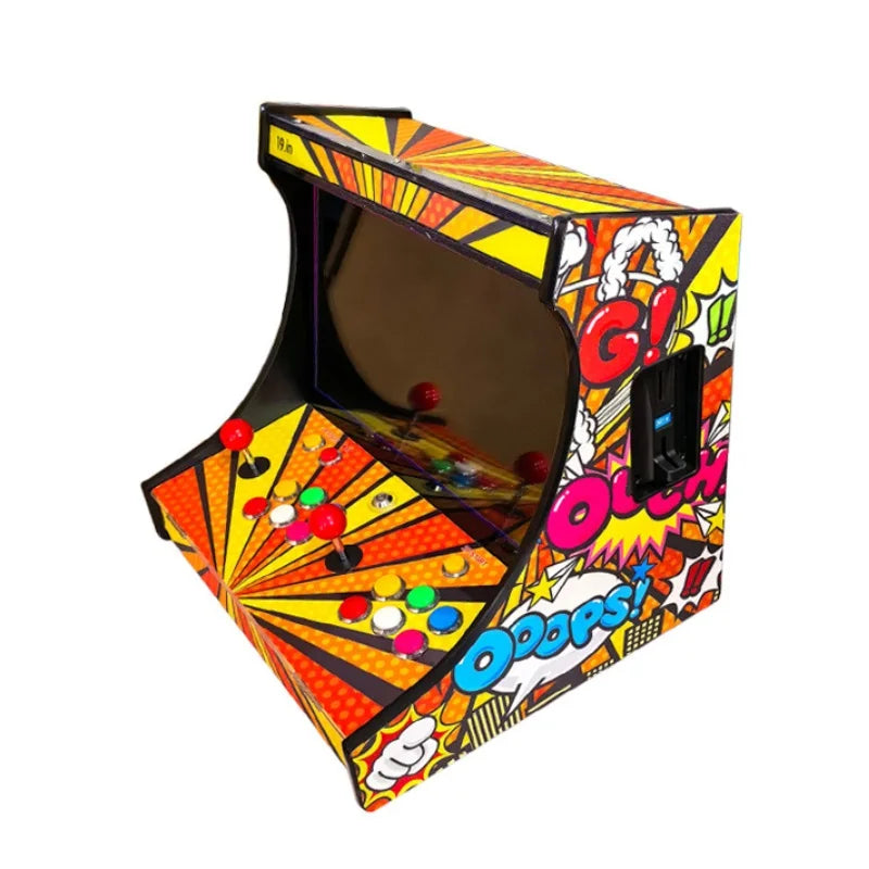 19 Inch LCD Bartop, 2 Players Arcade Video Game Machine, SAGA PANDORA DX 26800 in 1, Coin Acceptor Joystick Button Bartop