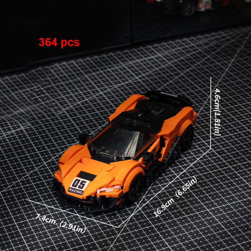 Technical Car Speed Racing Building Blocks Bricks Sets Sports Car MOC Garage City Vehicle Creative Toys For Kids