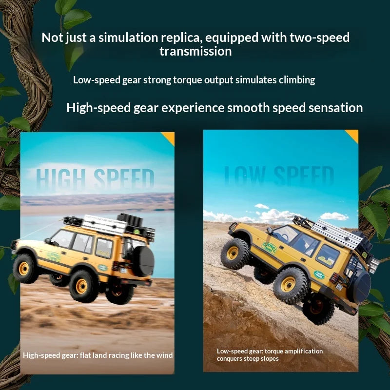 FMS 1:24 FCX24M RC Land Rover Series 4-wheel Drive Electric Remote Control Climbing Off-road Vehicle Adult Boy Toy RTR