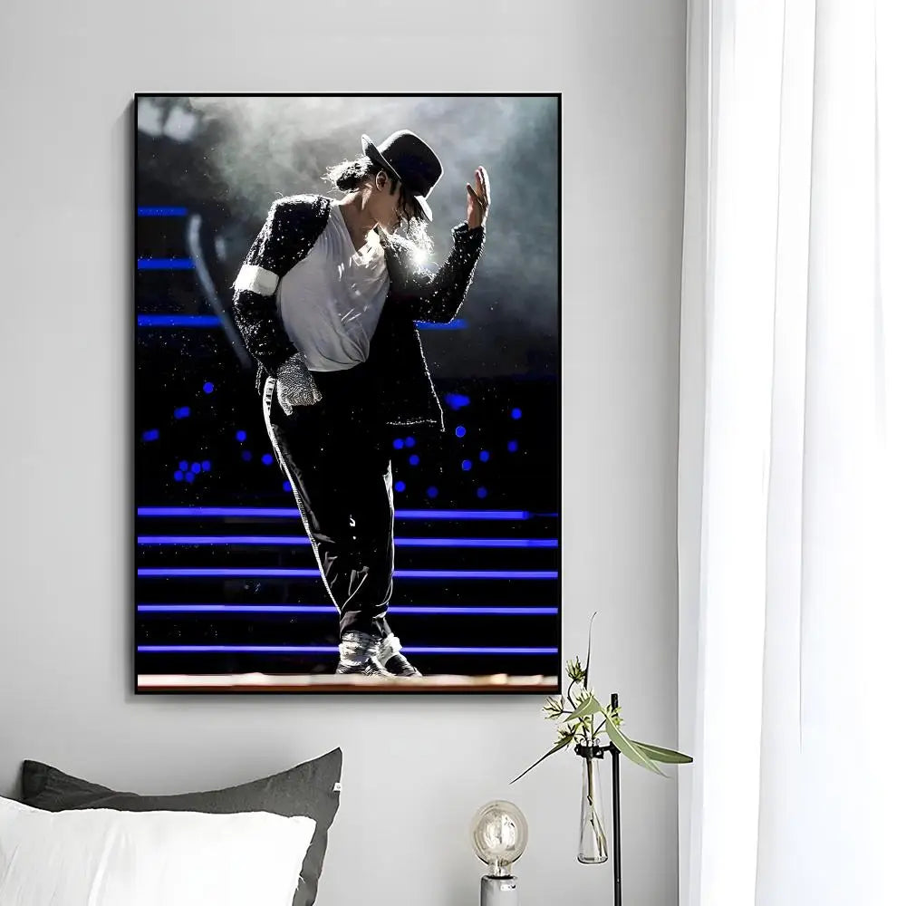 MJ Michael Jackson Poster Wall Art Print Decorative Mural Home Decor Gift Unframed