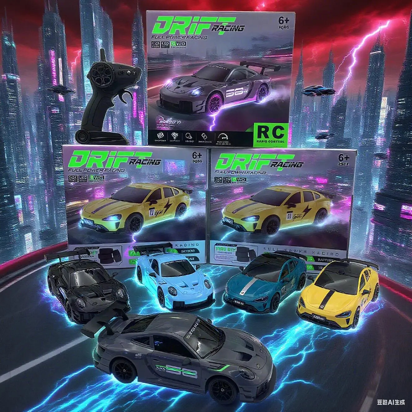 2026 New, Limited Edition Rc Drift GT3 RS 911 mi SU7 1:24 Drift Racing Car, Kids Gift with High Speed Remote Control