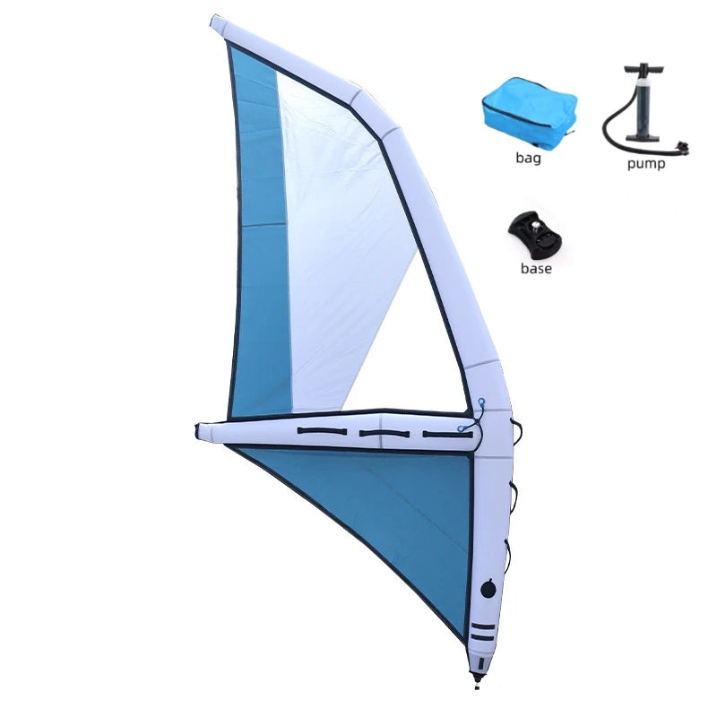 Inflatable Surfing Paddle Board with Handheld Wind Sails Kite Boards for Water Sliding Wind Wings Surfing Gear