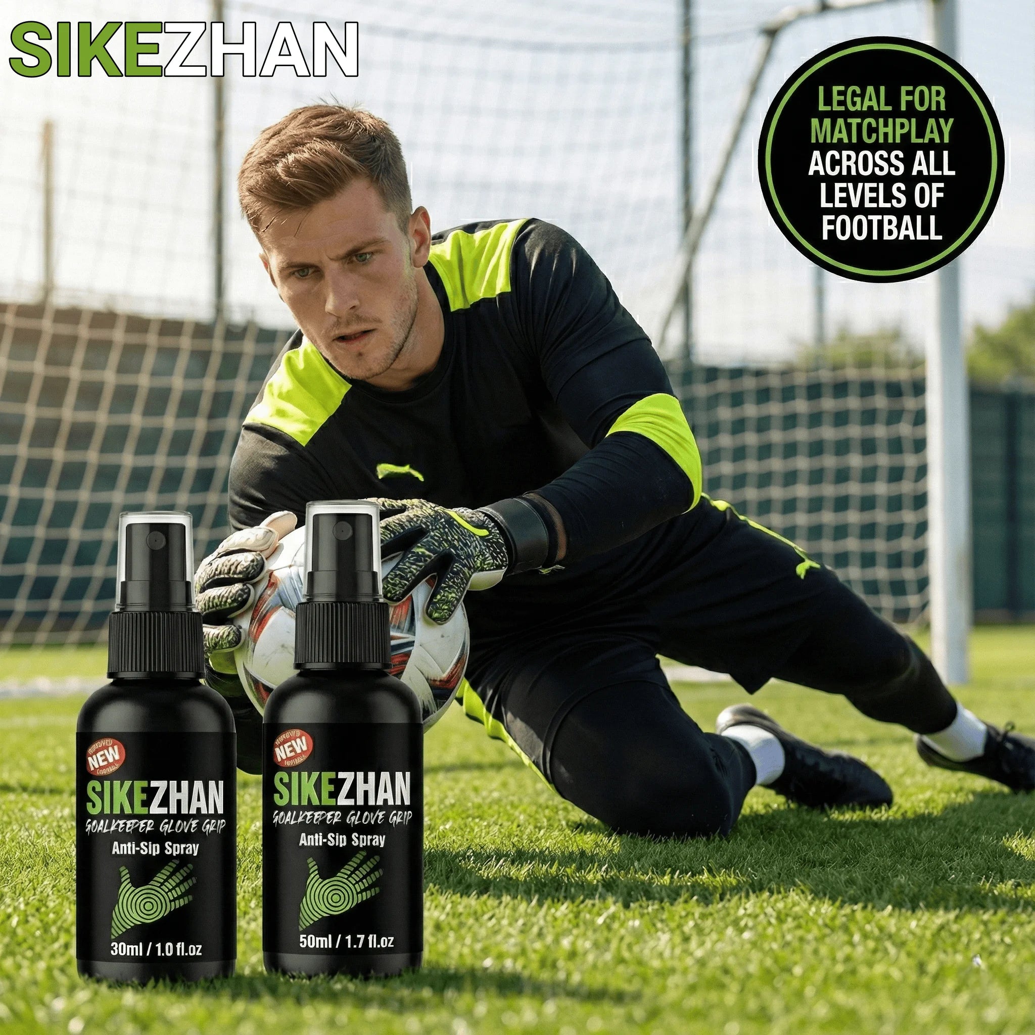 Goalkeeper Glove Grip Spray Extra Sticky for Soccer & American Football Non-Slip Tackifier Revive Old Gloves Grip Boost Glue