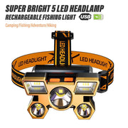 Light up your adventures with this super bright, rechargeable LED high power headlamp—perfect for hands-free illumination anytime!
