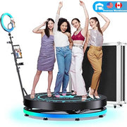 360 Photo Booth for Video with App Control Rotating 360photo Booth Degree Photobooth Machine with RGB Ring Light for Party Event