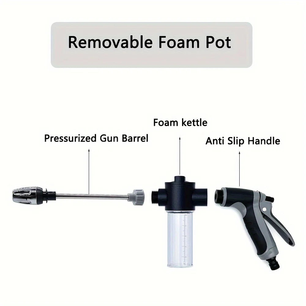 Portable Power Washer 2x Stronger High Pressure Water Gun for Car Washing Watering Plants Durable Plastic Ergonomic No Battery