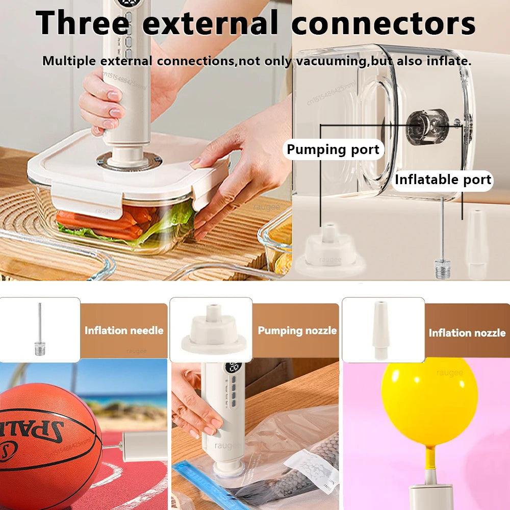 Food Vacuum Sealer Vacuum Packaging Machine Automatic Household Plastic Bag Sealer Food Vacuum Sealing Machine with Sealing Bags