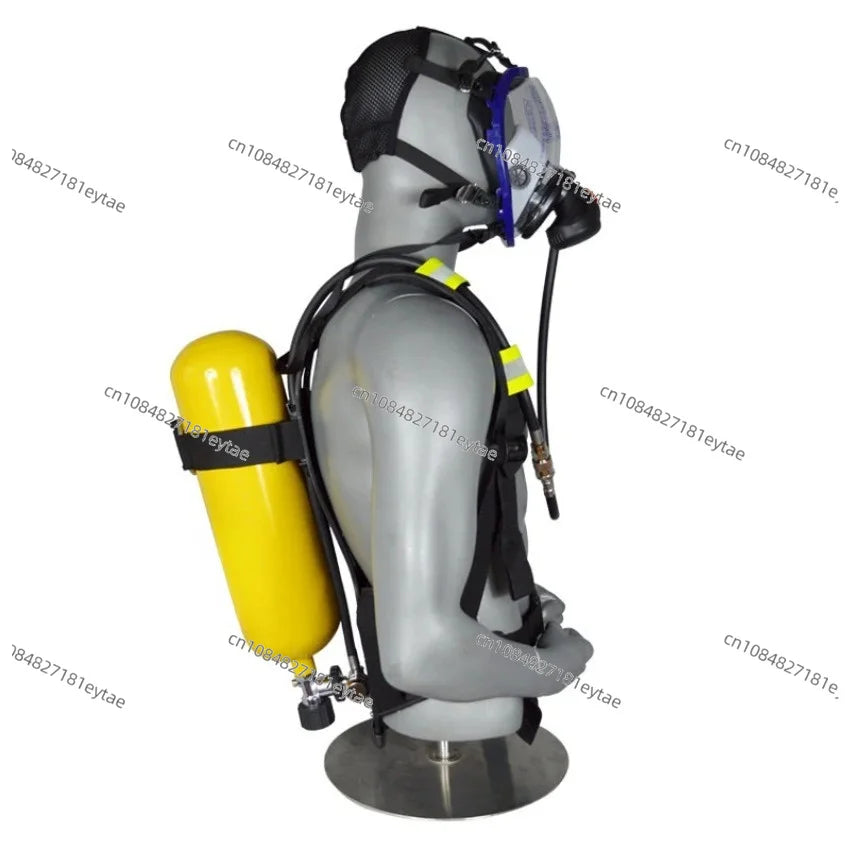 6.8L SCBA Firefighting Self Contained Breathing Apparatus Steel Air Cylinder Fire Rescue Air Supply Respirator