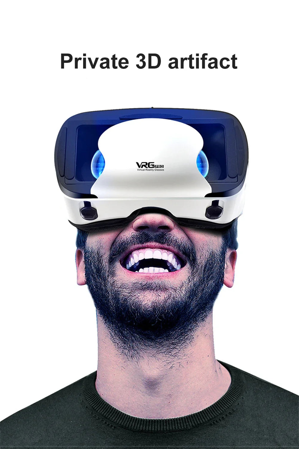 VR Virtual Reality 3D Smart Glasses Stereo Helmet Headset With Remote Controller For IOS Android Smartphones Virtual World 7"