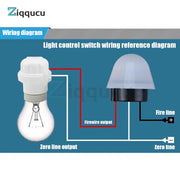 Save energy and light up your nights with this waterproof, sensitive auto photo switch—an easy on/off photocell sensor perfect for street LED lights!