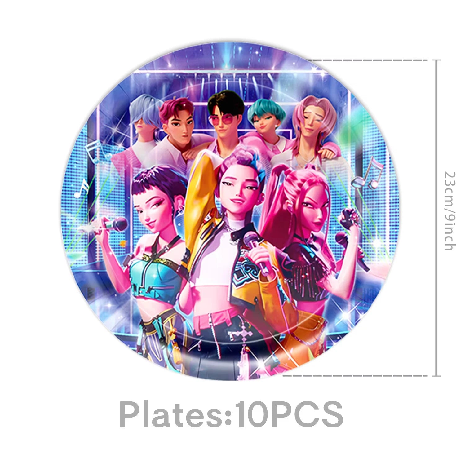Hot K-Pop Birthday Party Decoration Set Kids Tableware Balloons Cups Plates Napkins Cake Topper Banner Gift Bag - Party Supplies