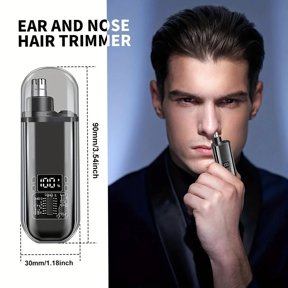USB charging nose and ear hair trimmer