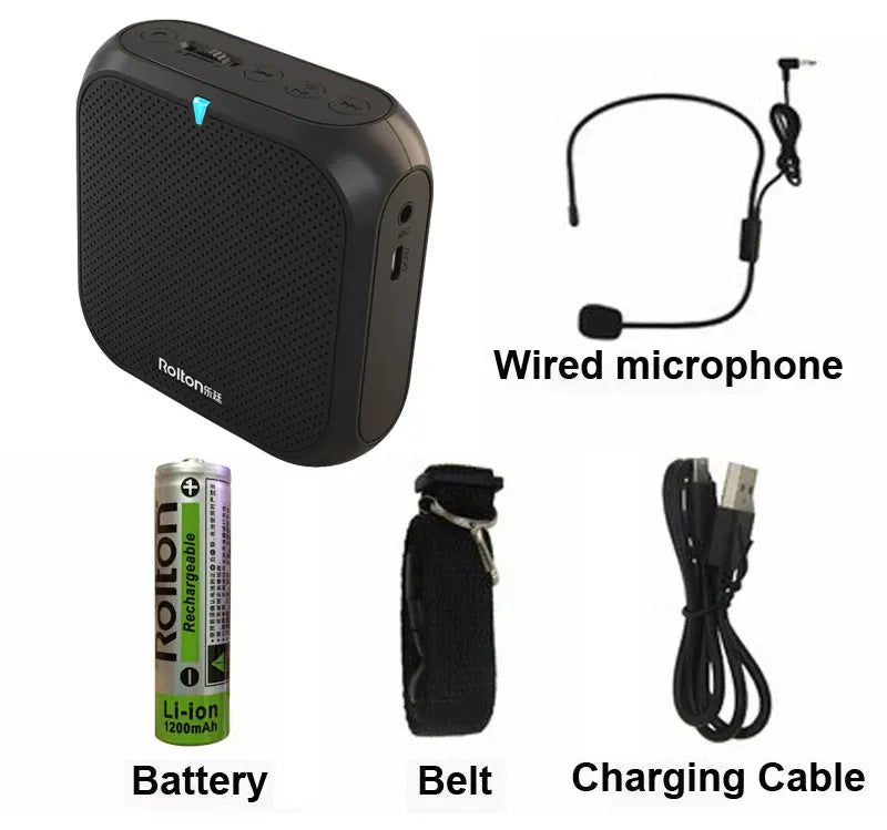 Enhance your sound with this all-in-one microphone loudspeaker and voice amplifier recorder—perfect for clear presentations, performances, and recordings!