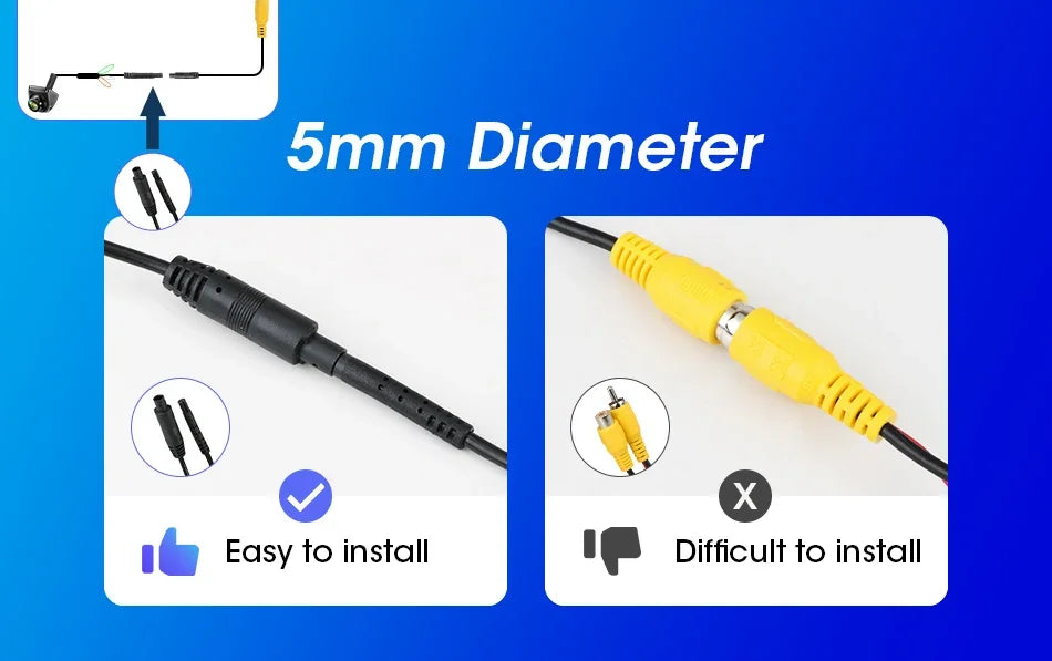 720P Camera AHD Switch CVBS Night Vision IP68 Waterproof 170° Degree Fisheye Golden Lens Full HD Vehicle Backup Rear View Camer