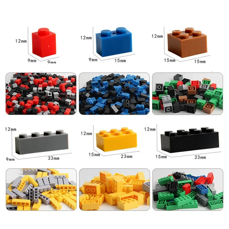 500-1000 DIY creative building blocks bulk set Urban Classic building blocks Assembled birthday gift children's educational toys