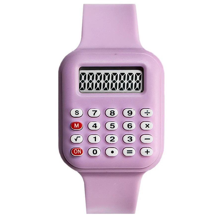 Creative Calculator Watch Cartoon LED Digital Kids Watch Fashion Sports Electronic Watch for Boys Girls Kids Student Gift Clock