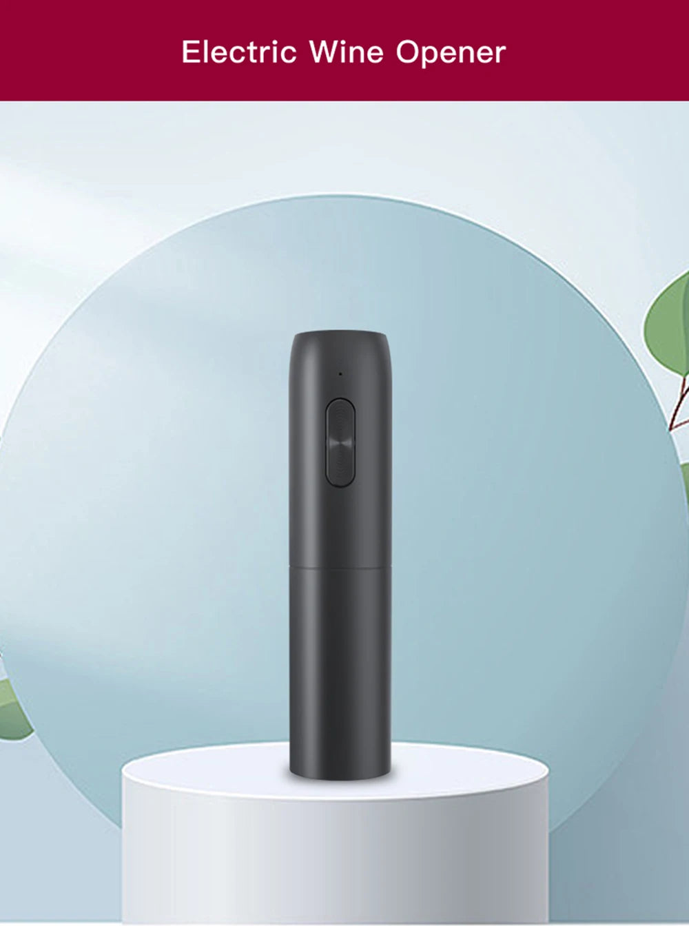 Pop open your favorite bottle effortlessly with this electric wine bottle opener—stylish, quick, and hassle-free!