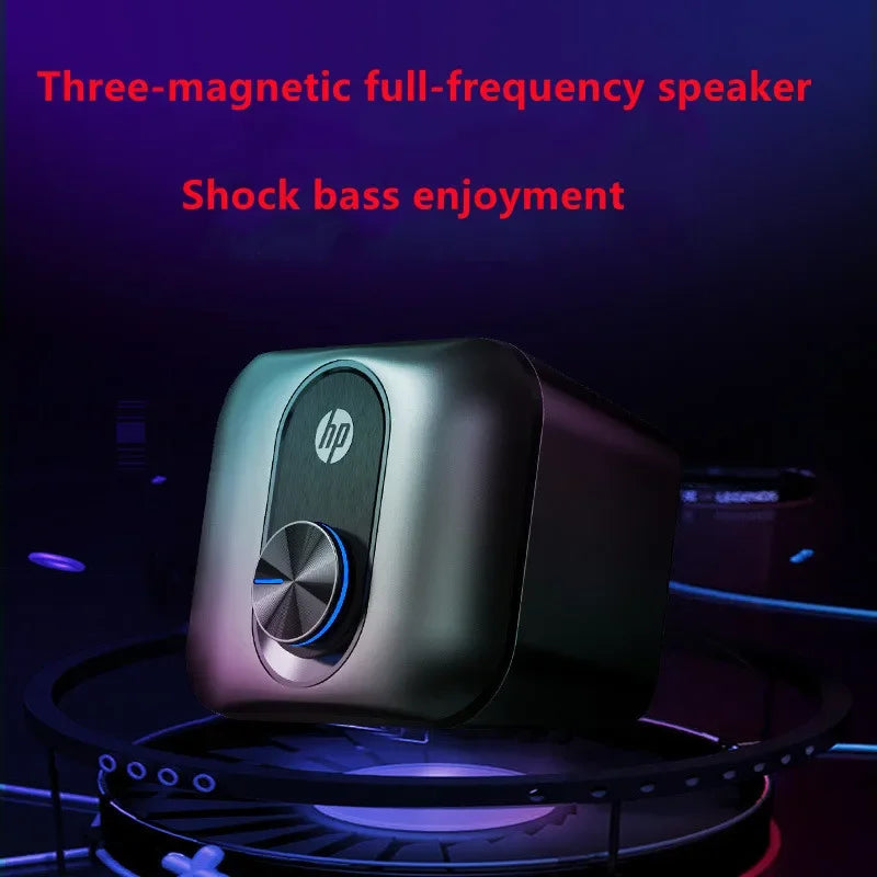 High Quality Desktop Computer Game Speakers Stereo Subwoofer Audio HP Home Laptop 2.1 Wired Multifunctional Computer Loudspeaker