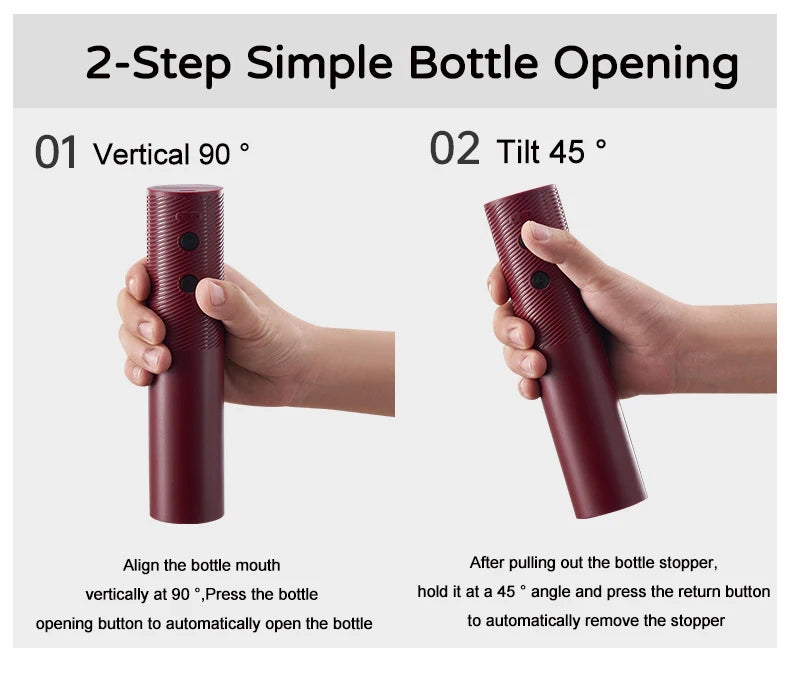 Pop open your favorite bottle effortlessly with this electric wine bottle opener—stylish, quick, and hassle-free!