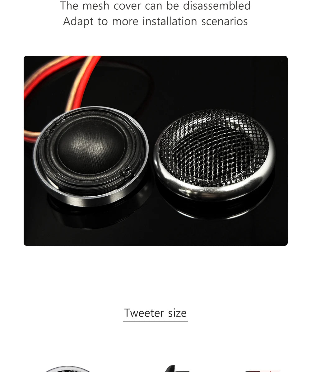 1.5inches Car High Fidelity Stereo Speaker Tweeter - Car Modified Car Audio Silk Dome Tweeters