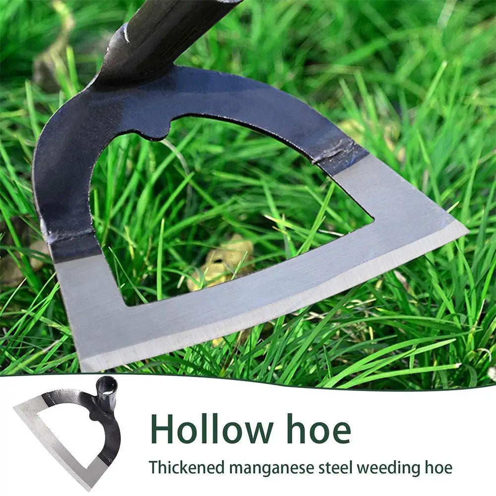 14-26CM Professional Weeding Hoe Handheld Hollow Hoe Thickened Manganese Steel Agricultural Weeding Hoe Planting Vegetable Garde