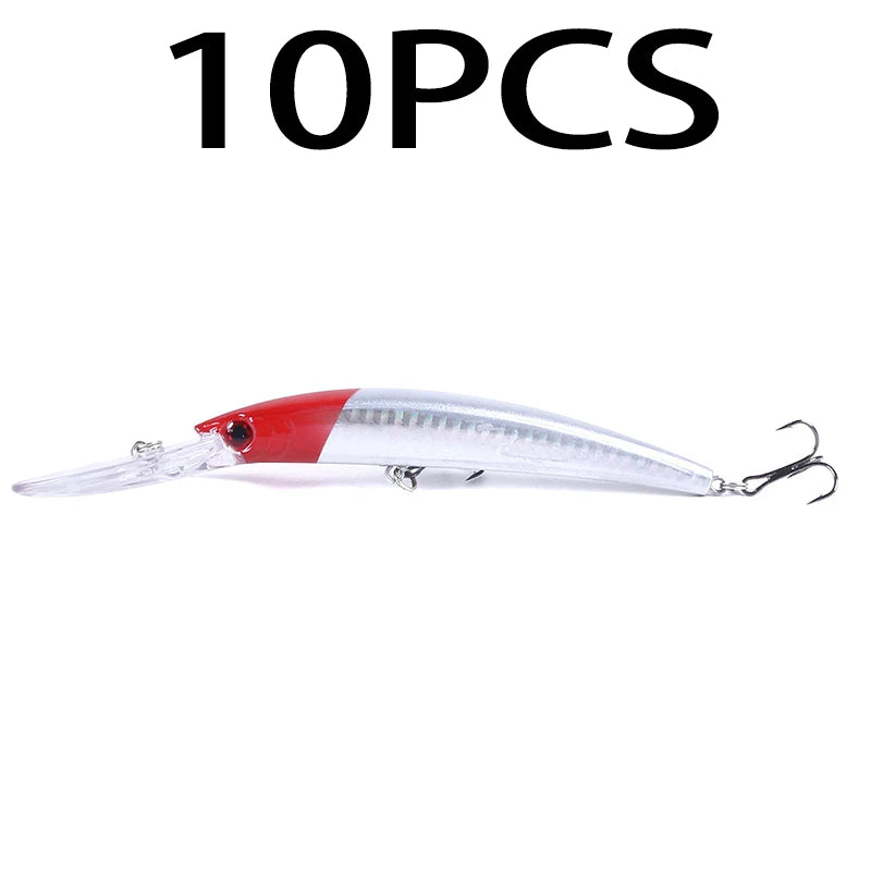 1pcs 15cm 15g  Deep Diving Jerkbait Artificial Hard Bait Fishing Wobblers Minnow Lure for Bass Pike Carp Fishing  Tackle