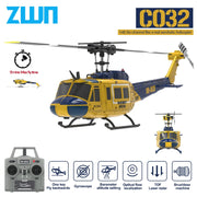 C032 RC Helicopter 2.4G 6-Aixs Gyroscope 6CH Altitude Hold Optical Flow Brushless Remote Control Helicopter Toys For Kid Adult