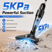 Cordless Handheld Vacuum Cleaner 5Kpa Strong Suction 4-in-1 Stick Vacuum and Mop Lightweight Household Cleaner for Dust Pet Hair