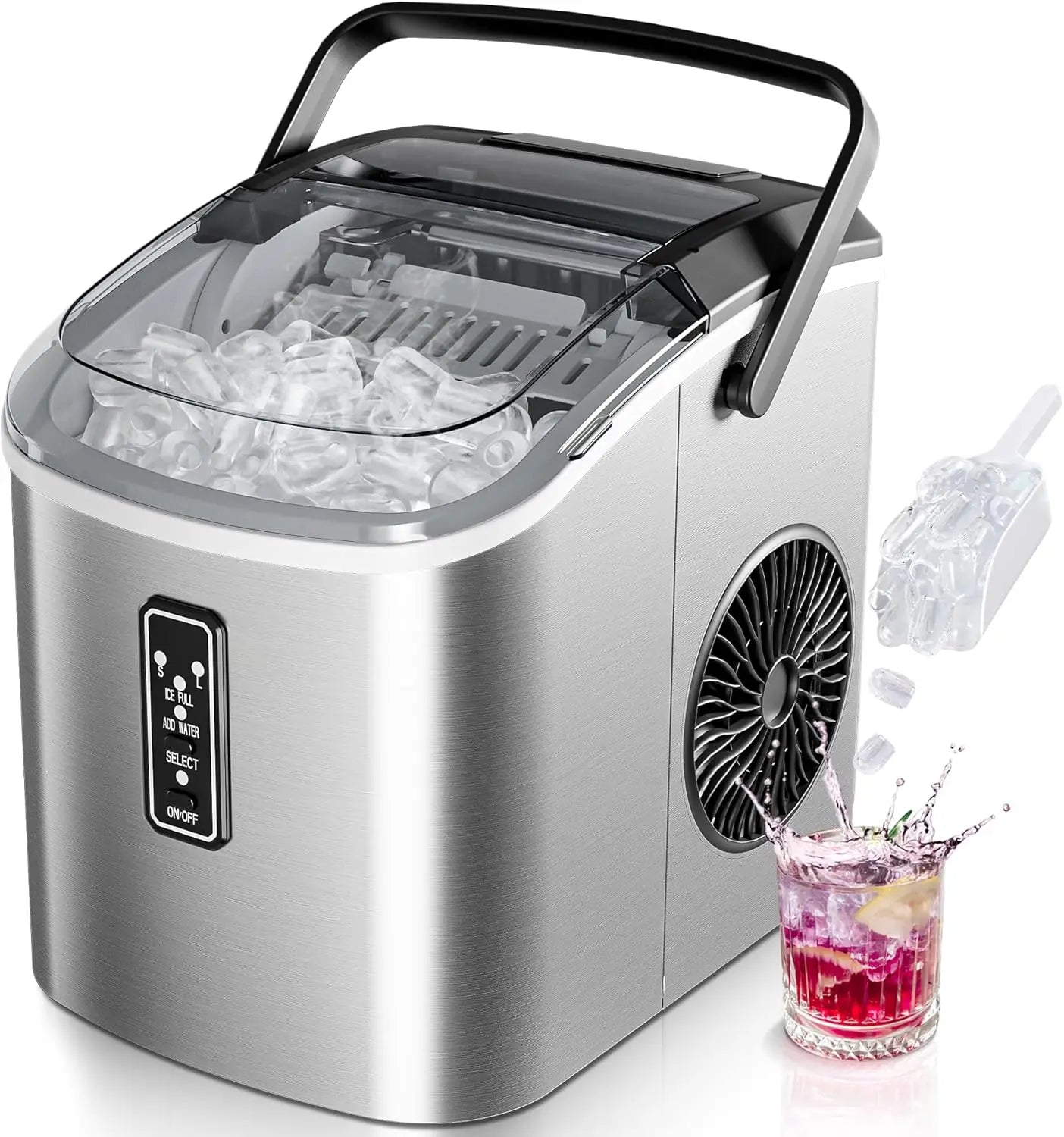 Ice Maker Countertop with Handle