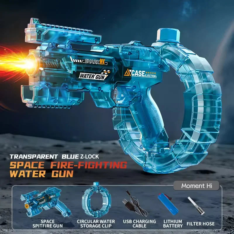42cm Electric Water Guns for Adults High Pressure Automatic Absorb Water Watergun Summer Outdoor Beach Pool Toys for Kids Gifts