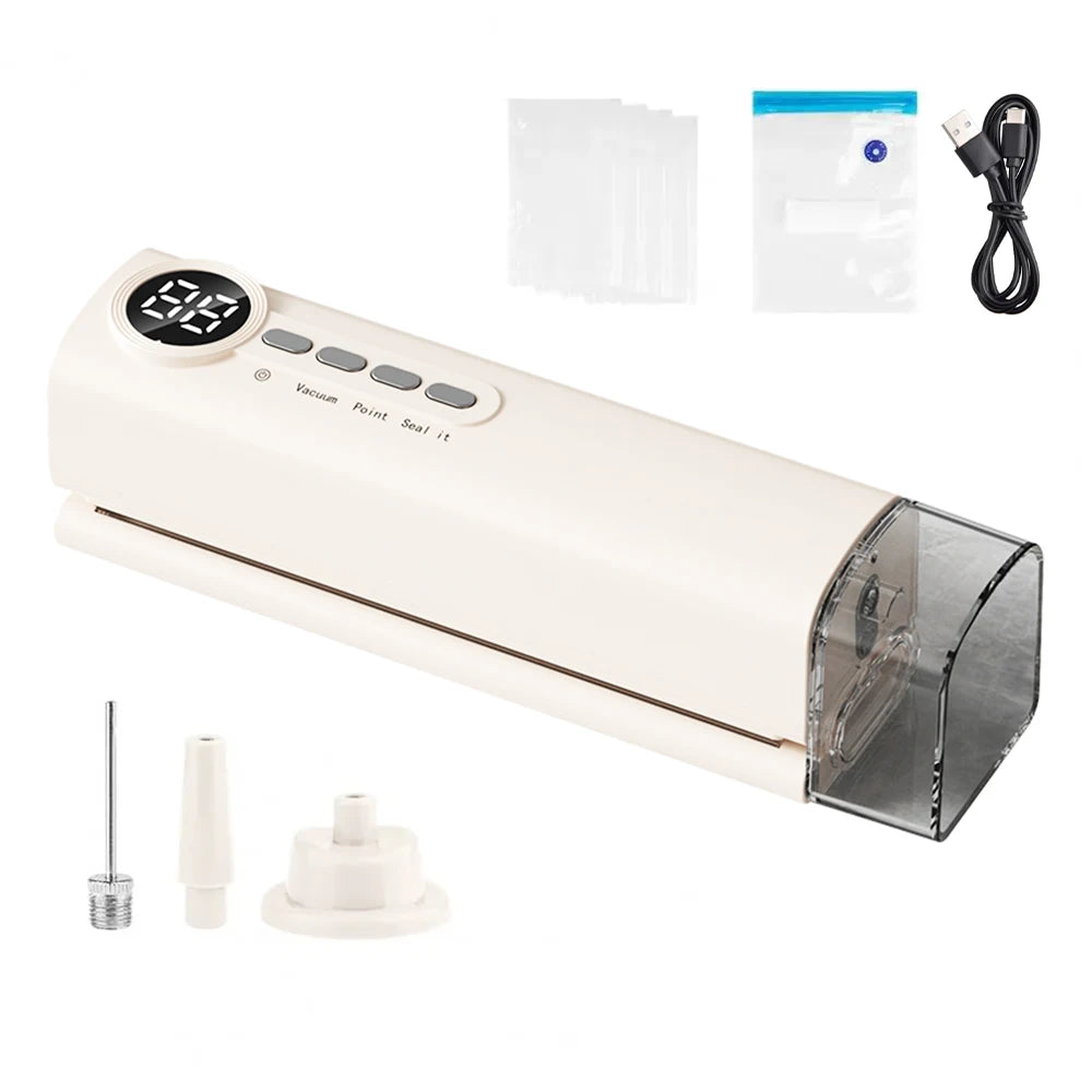 Food Vacuum Sealer Vacuum Packaging Machine Automatic Household Plastic Bag Sealer Food Vacuum Sealing Machine with Sealing Bags