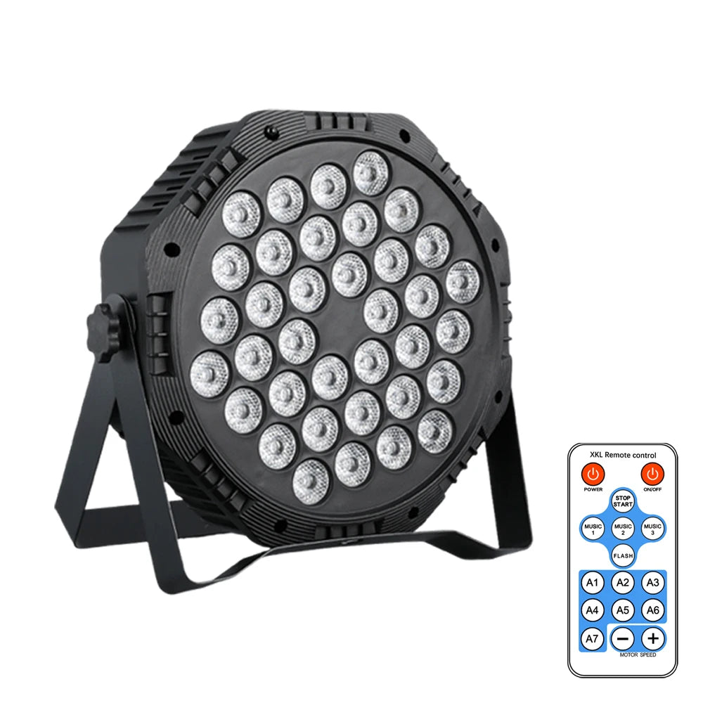 36 LED USB RGB Flat Par Stage Light DMX512 Control Activated Colorful Effect Lamp For KTV Club Bar Disco Party Stage Decor Lamp