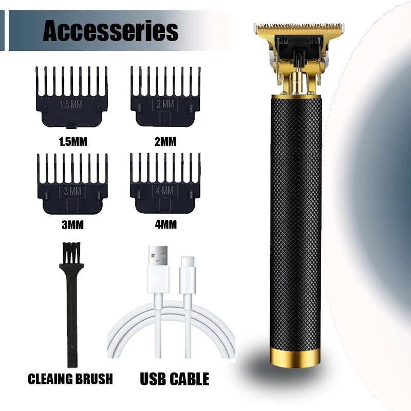 Get the perfect cut with this vintage electric hair clipper—rechargeable and designed for men who want sharp, clean trims anytime!
