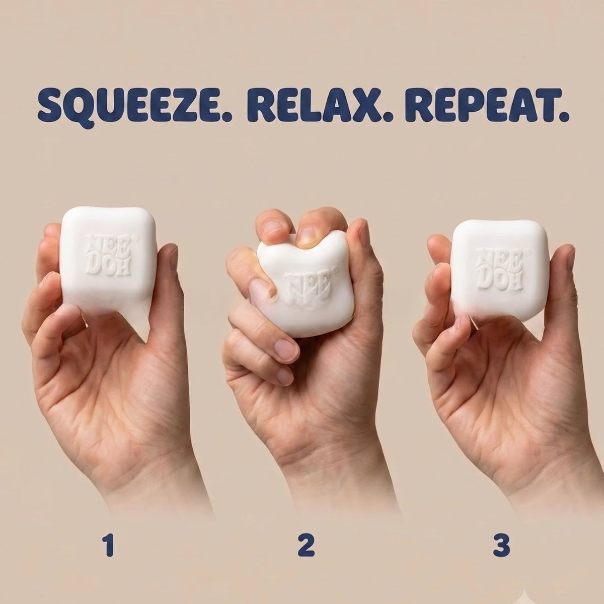2026 New Needoh Luminous Milk Coffee Cube Relief Office Relaxation Commemorate Gifts For Adults Squishy Fidget Sensory