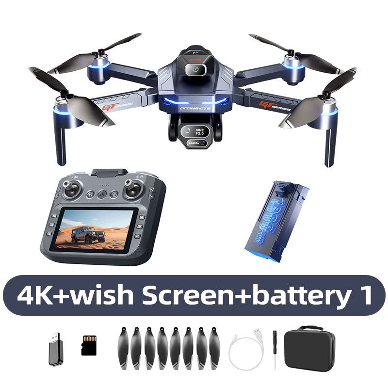 Lenovo GT8 Drone 4K 8K Professional Camera Obstacle Avoidance FPV Foldable RC Drone with Large Screen Remote Control