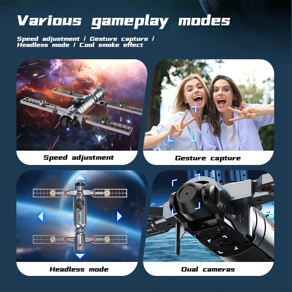 8K HD Dual Camera GPS Obstacle Avoidance 2026 E88 Plus Mini Foldable Drones Brushless Motor RC Quadcopter Toys Gifts For Xiaomi