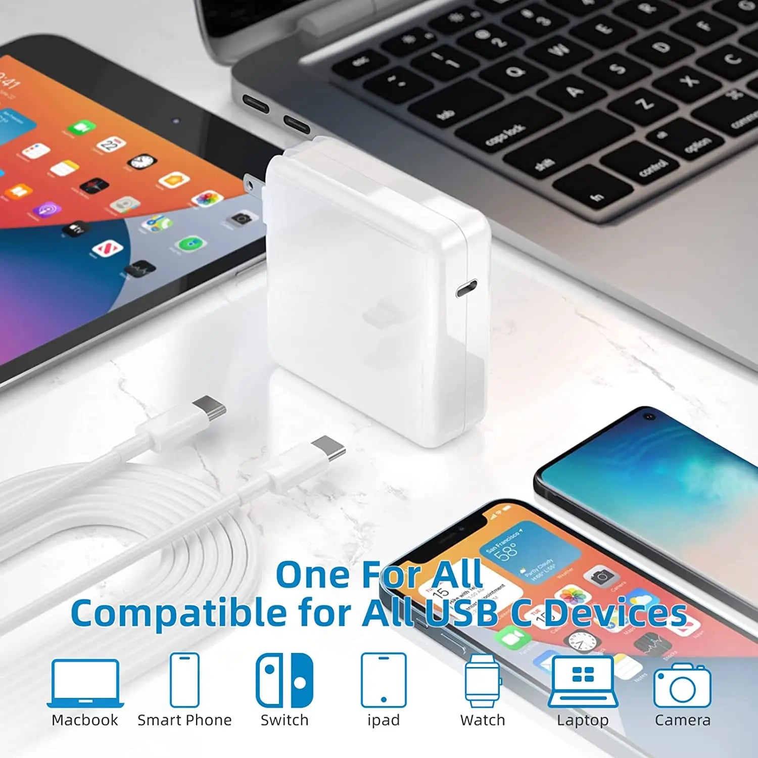 30W 61W 87W 96W 100W 118W PD USB-C Notebook Laptops Power Adapter Type-C Fast Charger For MacBook Pro 12 inch 13 inch Touch Bar