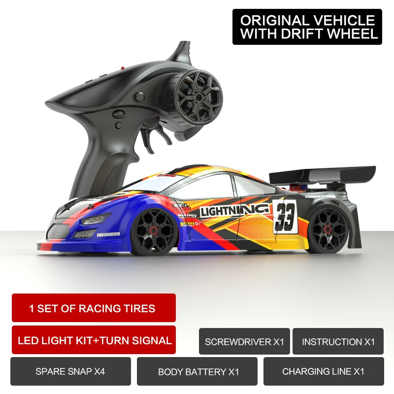 RC Cars Four-wheel Drive Drift Car High Speed Remote Control 2.4G  Classic Professional Racing Car for Children Toy Car Gift