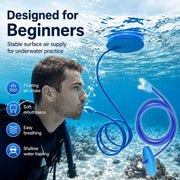 Foldable Dry Snorkel Silicone Anti Choking Swimming Snorkel Single Tube Snorkeling Breathing Tube for wimming Diving