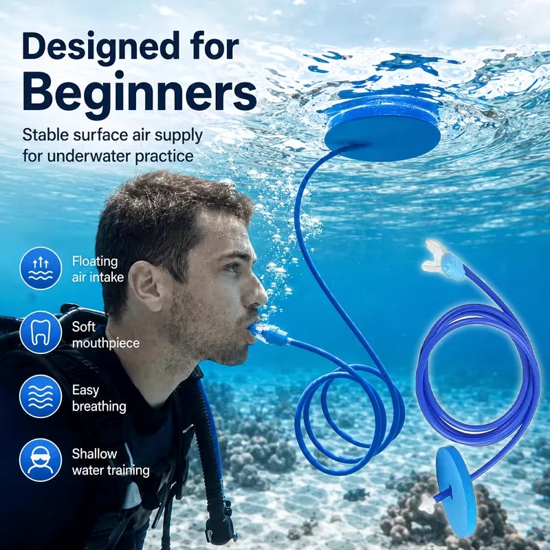 Foldable Dry Snorkel Silicone Anti Choking Swimming Snorkel Single Tube Snorkeling Breathing Tube for wimming Diving
