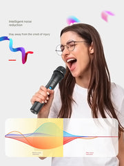 Wireless Microphone U Band Rod Stereo Handheld Microphone Outdoor Square Dance Power Amplifier, Speaker Singing Universal Headset