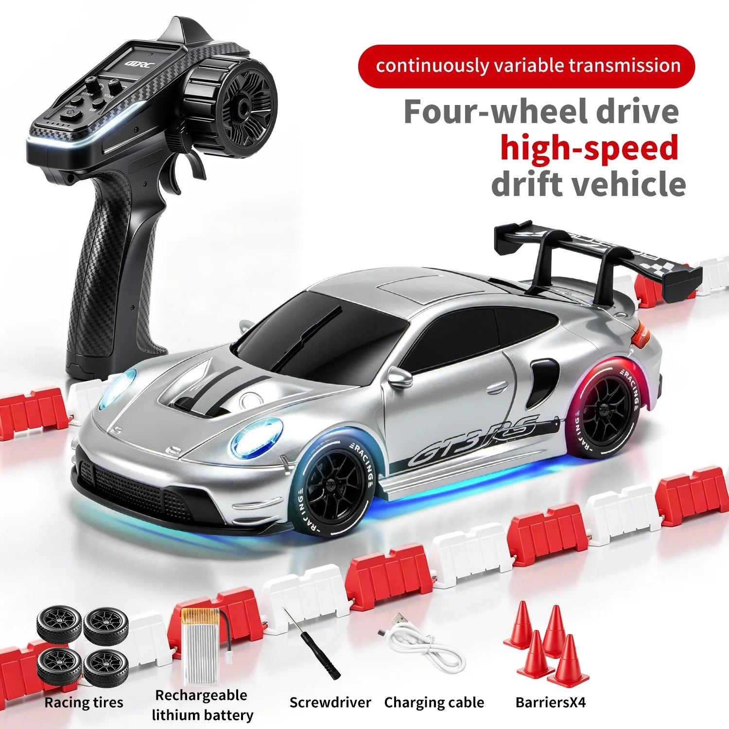 4DRC 2.4G Full Scale Mini H6 Drift Remote Control Car with APP 4WD Racing 1:43 Children Toy Car Model